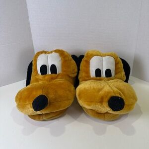 Vintage Disney Pluto Plush Slippers - Adult Size Medium 9/10